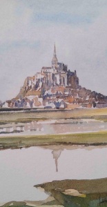 Mont Saint Michel (Green tones)